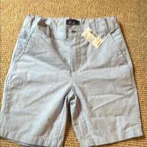 NWT Children's Place Sky Blue boys Flat Front Shorts size 7